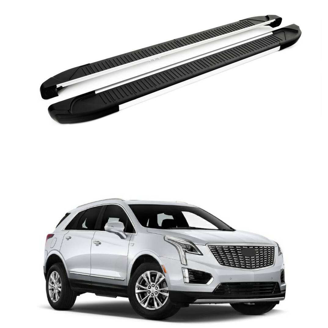 TURTLE Fits Cadillac Xt5 2016-2025 Side Step Another Silver - 1