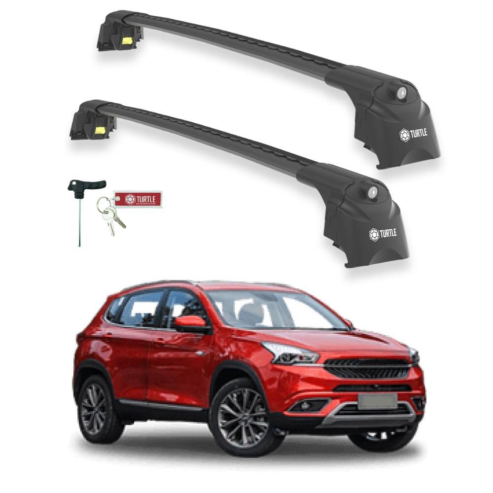 TURTLE Fits Chery Tiggo 7 2016-2019 Roof Rack Air2 Black - 1