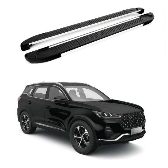 TURTLE Fits Chery Tiggo 7 Pro 2020-2024 Side Step Another Silver