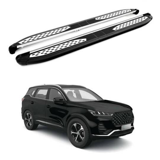 TURTLE Fits Chery Tiggo 7 Pro 2020-2024 Side Step Plus Black