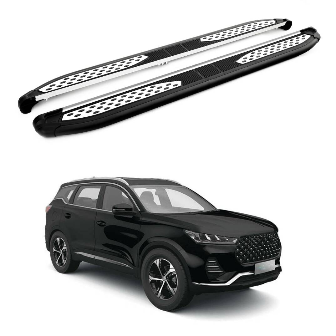 TURTLE Fits Chery Tiggo 7 Pro 2020-2024 Side Step Plus Black - 1