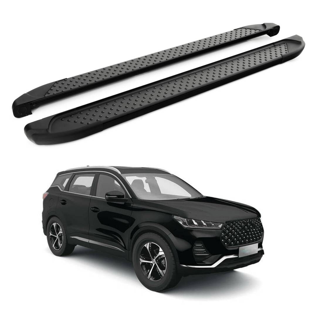 TURTLE Fits Chery Tiggo 7 Pro 2020-2024 Side Step Sapphire V1 Black - 1
