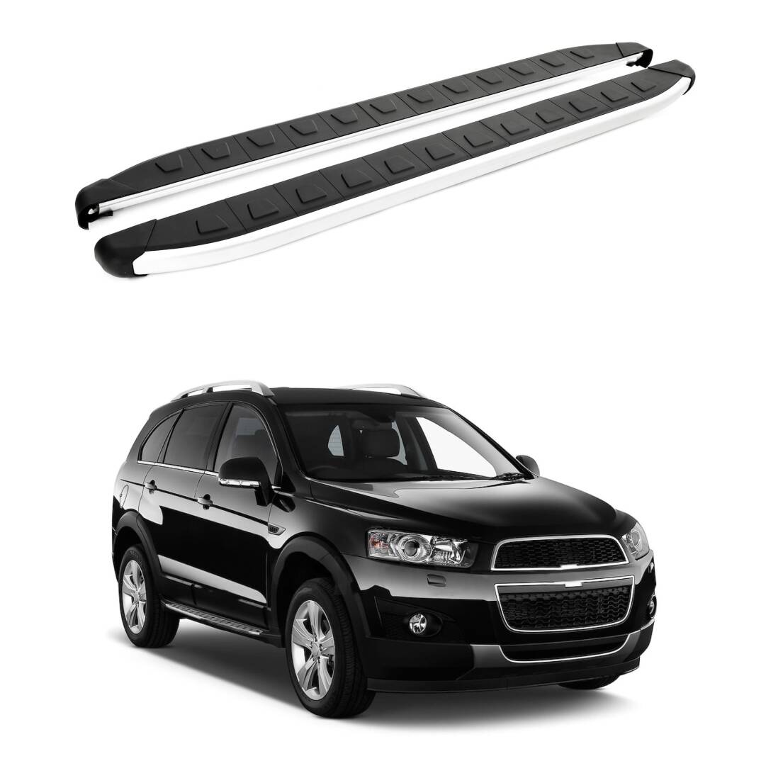 TURTLE Fits Chevrolet Captiva 2006-2018 Side Step Alyans Silver - 1