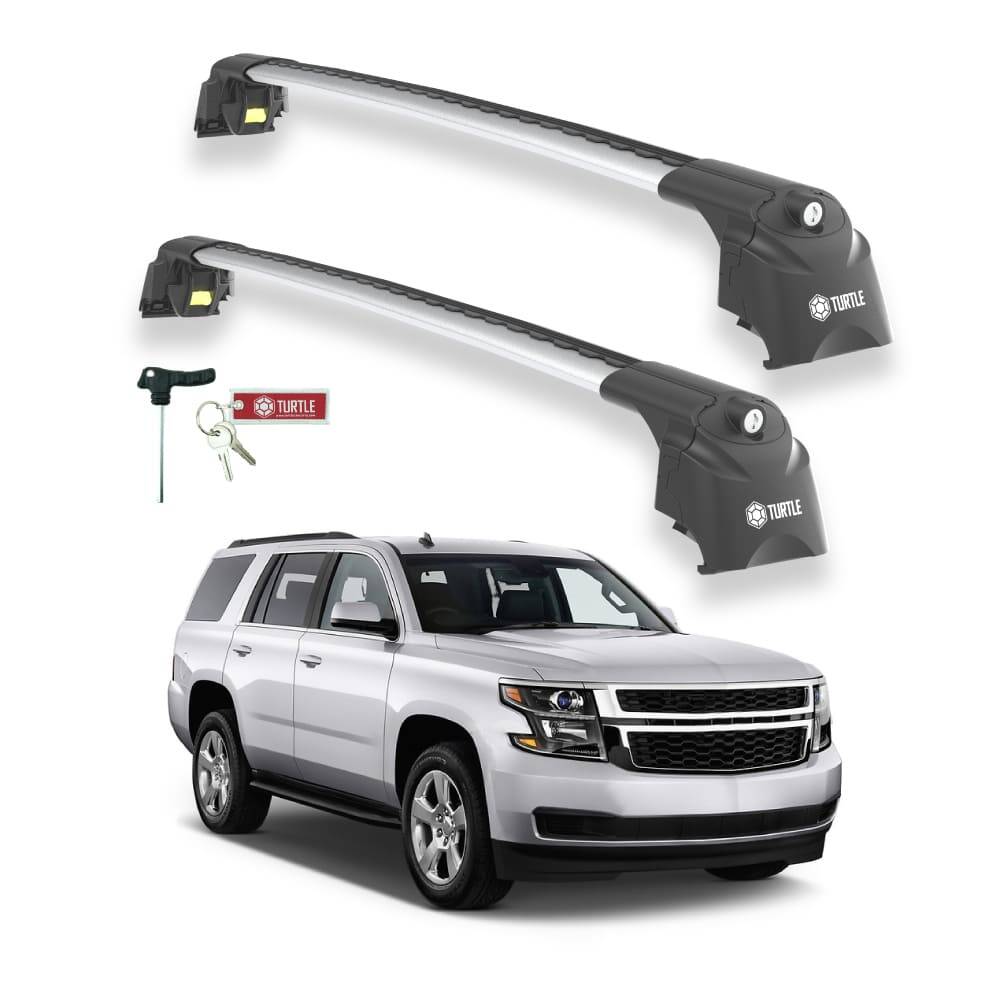 TURTLE Fits Chevrolet Tahoe (Gmtk2Uc) 2015-2020 Roof Rack Air2 Silver - 1