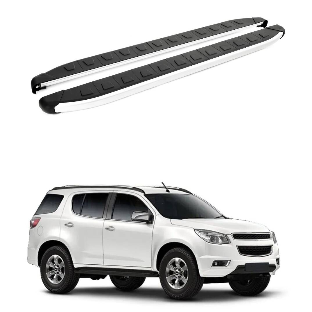 TURTLE Fits Chevrolet Trailblazer 2012-2018 Side Step Alyans Silver - 1