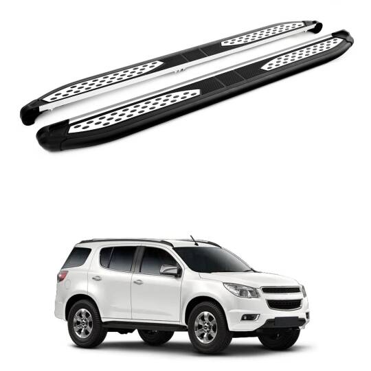 TURTLE Fits Chevrolet Trailblazer 2012-2018 Side Step Plus Black