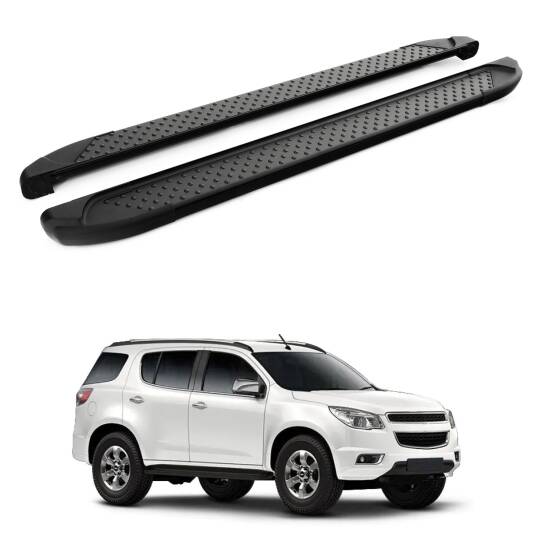 TURTLE Fits Chevrolet Trailblazer 2012-2018 Side Step Sapphire V1 Black - 1