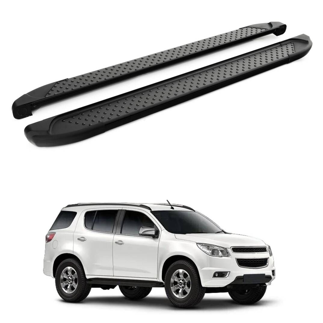 TURTLE Fits Chevrolet Trailblazer 2012-2018 Side Step Sapphire V1 Black - 1
