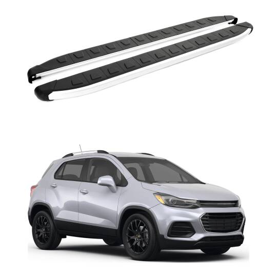 TURTLE Fits Chevrolet Trax 2013-2023 Side Step Alyans Silver