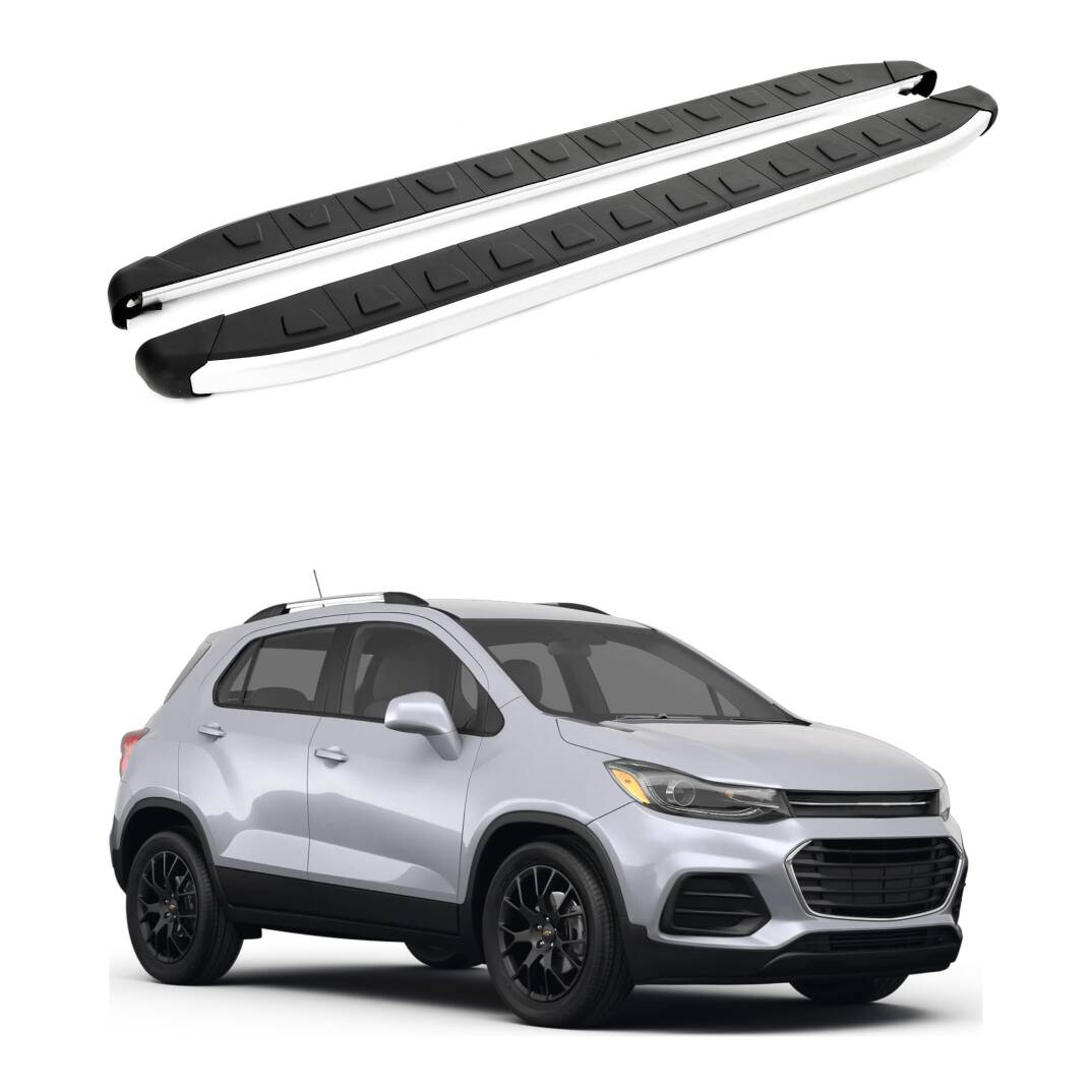 TURTLE Fits Chevrolet Trax 2013-2023 Side Step Alyans Silver - 1