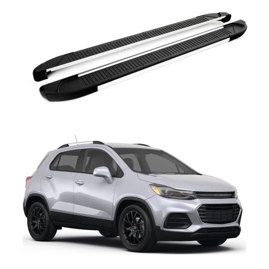 TURTLE Fits Chevrolet Trax 2013-2023 Side Step Another Silver