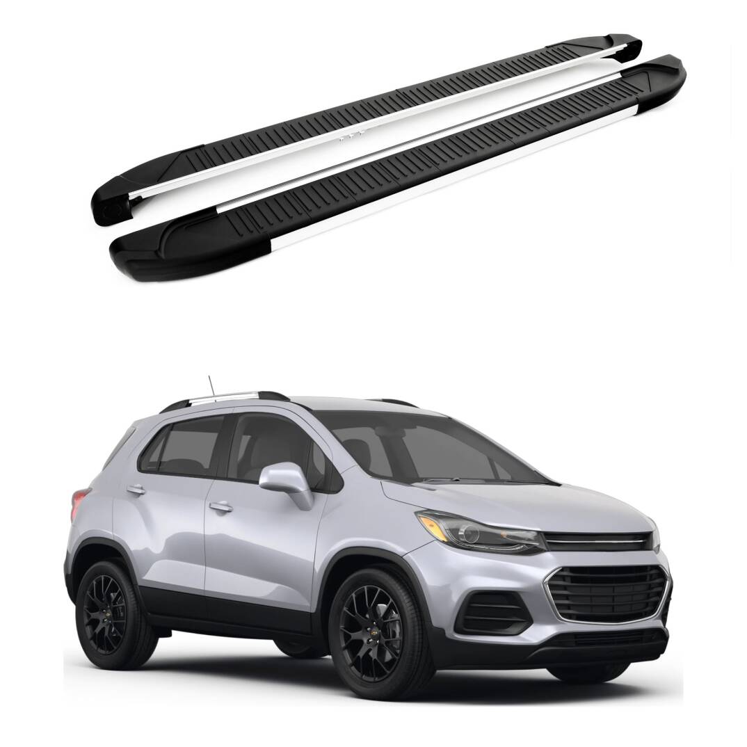 TURTLE Fits Chevrolet Trax 2013-2023 Side Step Another Silver - 1