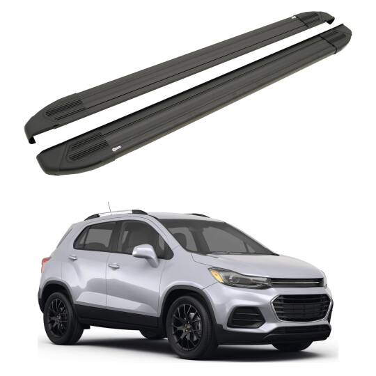 TURTLE Fits Chevrolet Trax 2013-2023 Side Step Brillant Black