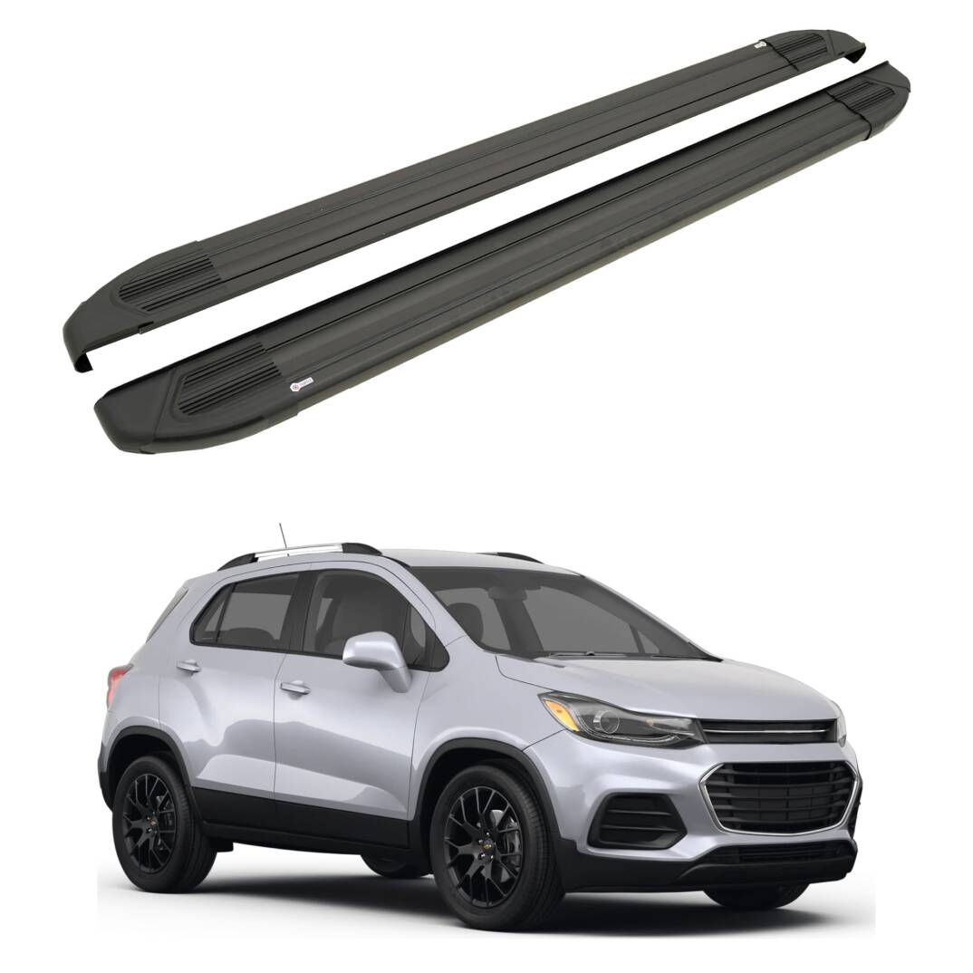 TURTLE Fits Chevrolet Trax 2013-2023 Side Step Brillant Black - 1