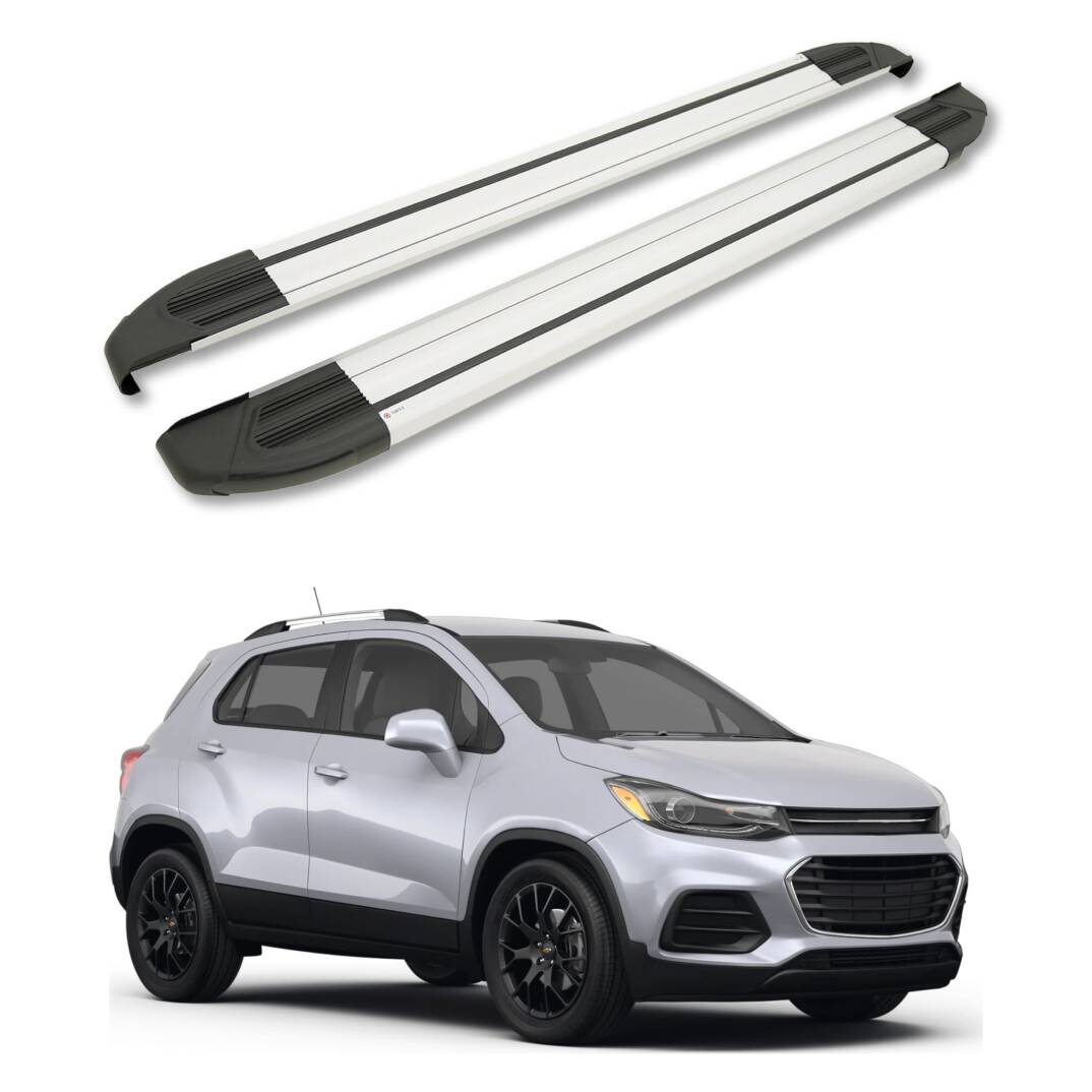 TURTLE Fits Chevrolet Trax 2013-2023 Side Step Brillant Silver - 1