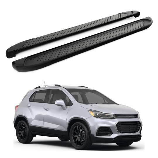 TURTLE Fits Chevrolet Trax 2013-2023 Side Step Sapphire V1 Black