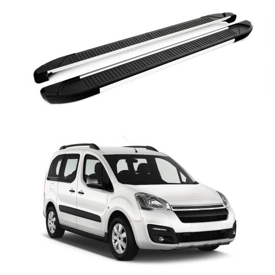 TURTLE Fits Citroen Berlingo 2008-2018 Side Step Another Silver