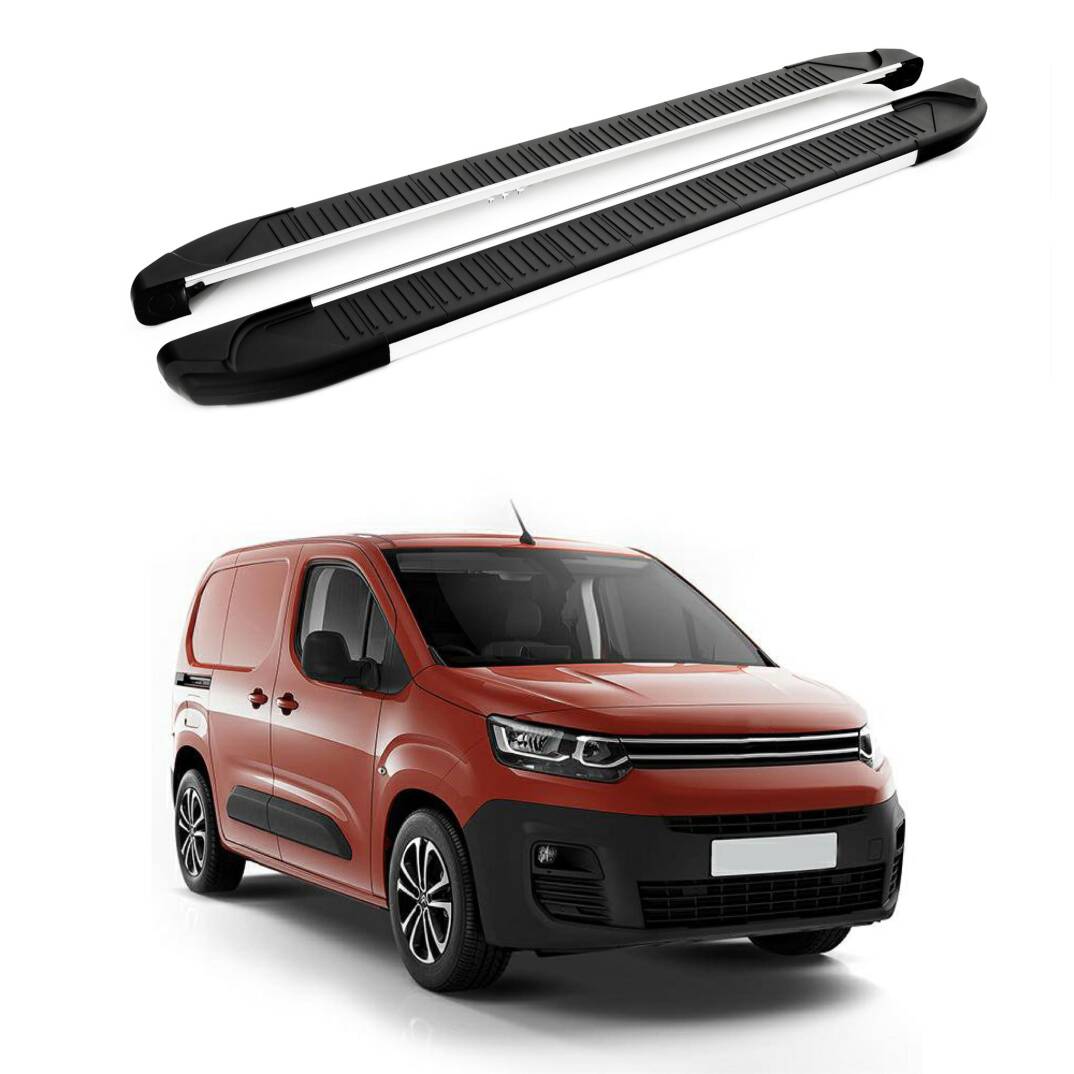 TURTLE Fits Citroen Berlingo 2019-2025 / Lwb Side Step Another Silver - 1