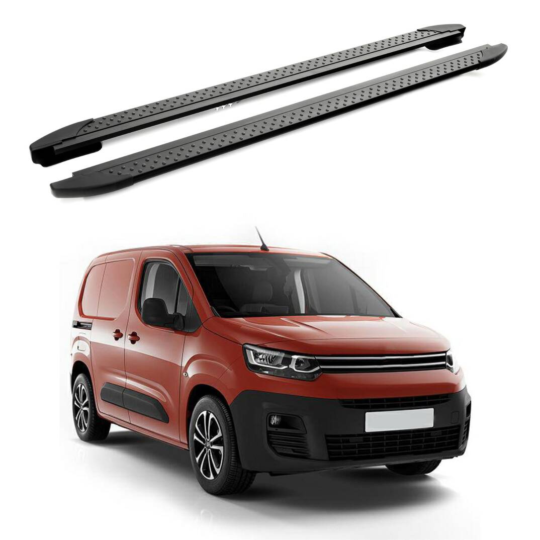 TURTLE Fits Citroen Berlingo 2019-2025 / Lwb Side Step Era V2 Black - 1