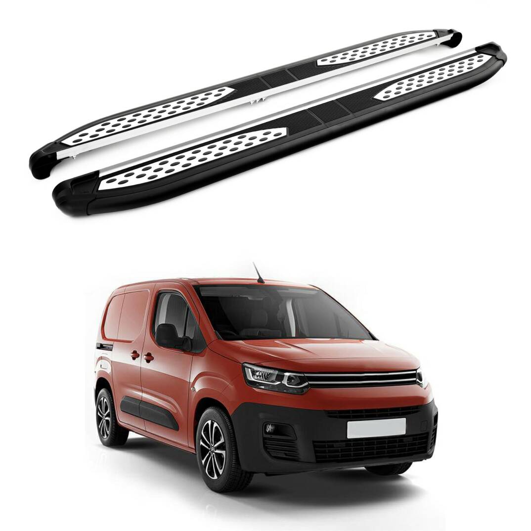 TURTLE Fits Citroen Berlingo 2019-2025 / Lwb Side Step Plus Black - 1