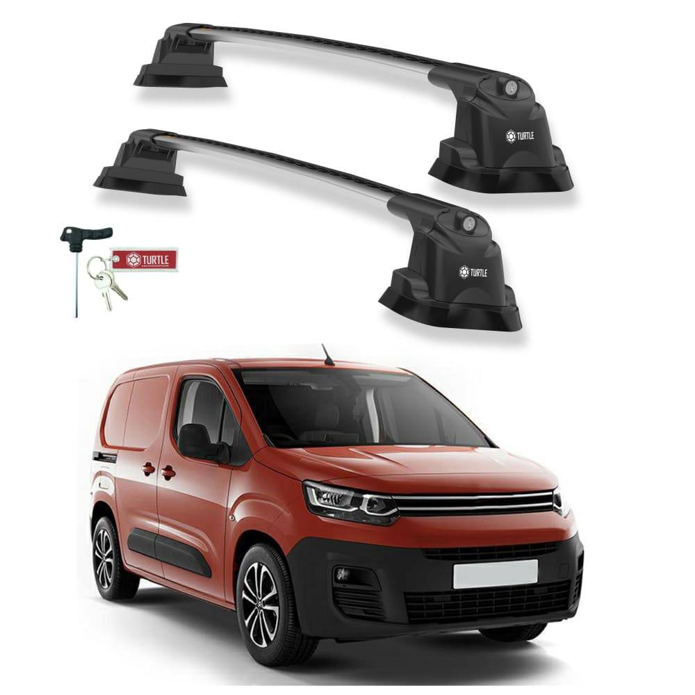 TURTLE Fits Citroen Berlingo 2019-2025 Roof Rack Air3 Silver - 1