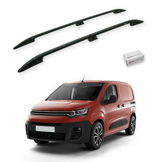 TURTLE Fits Citroen Berlingo 2019-2025 / Swb Roof Rail Crown Black