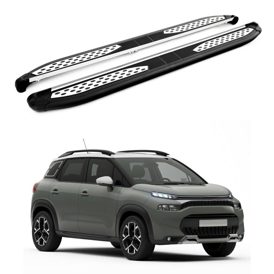 TURTLE Fits Citroen C3 Aircross (A88) 2018-2024 Side Step Plus Black - 1