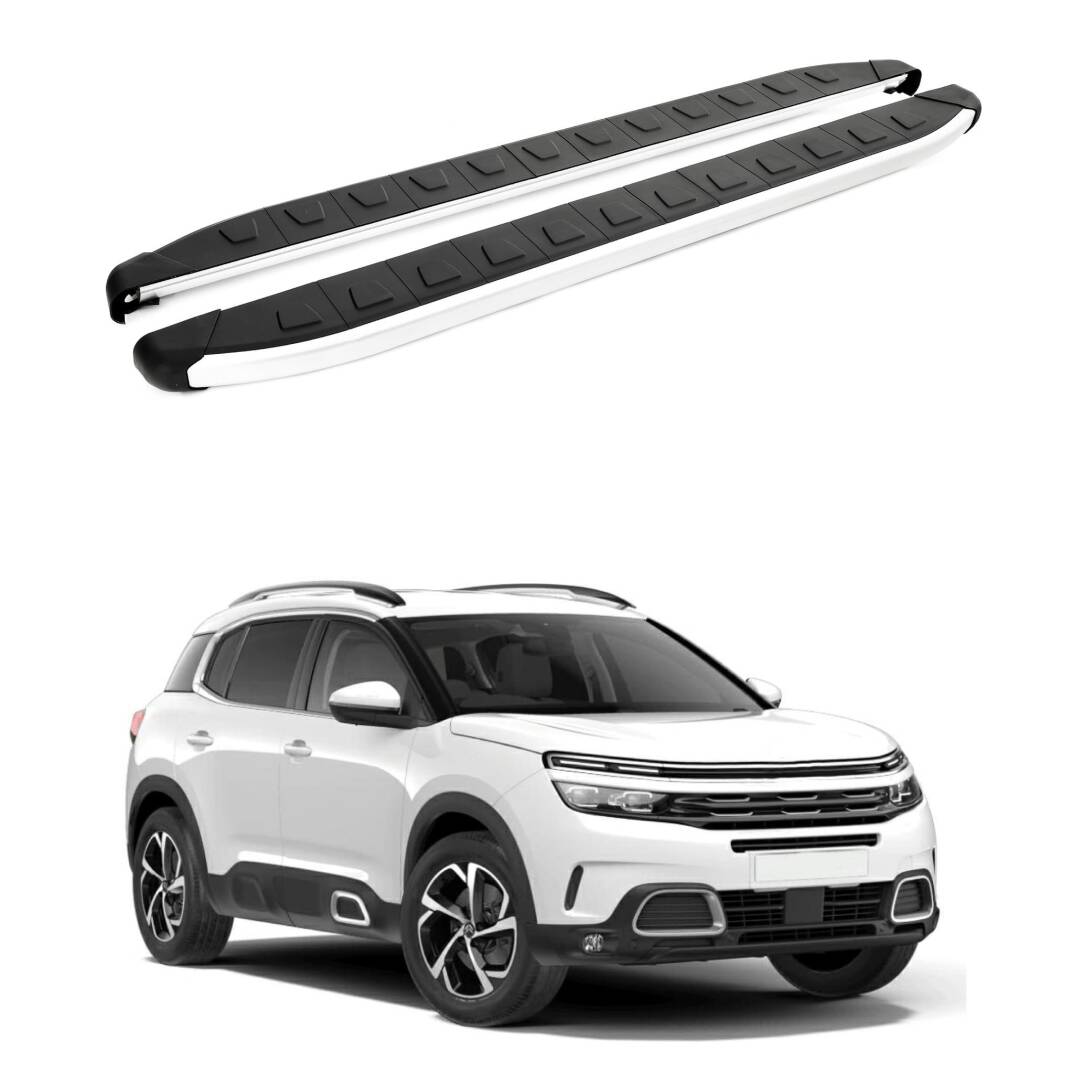 TURTLE Fits Citroen C5 Aircross 2018-2025 Side Step Alyans Silver - 1