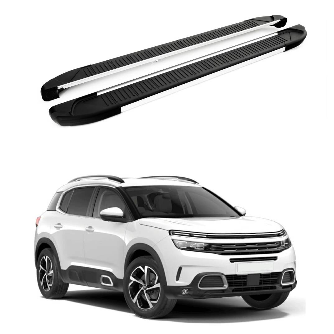TURTLE Fits Citroen C5 Aircross 2018-2025 Side Step Another Silver - 1