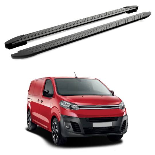 TURTLE Fits Citroen Dispatch (Mk3) 2017-2025 / Swb Side Step Era V1 Black