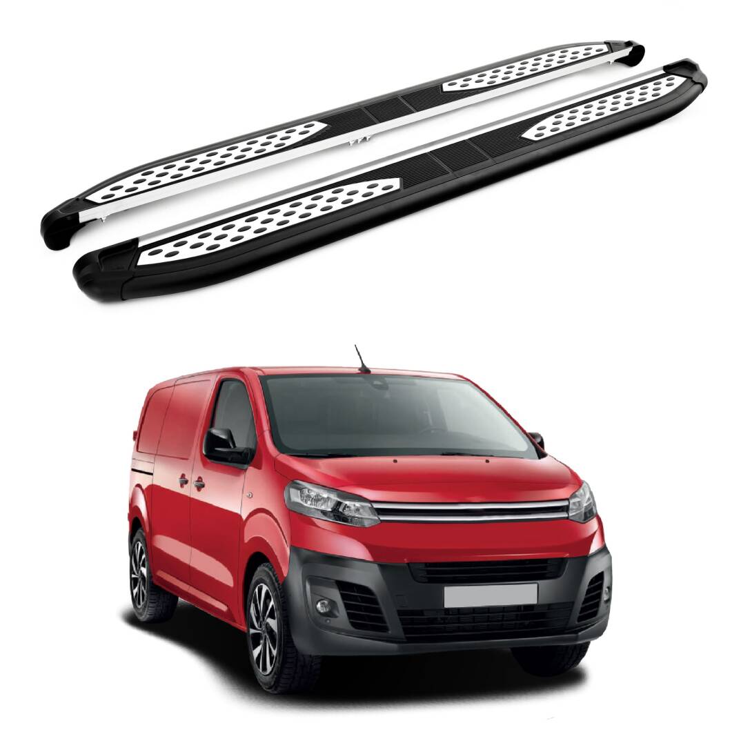 TURTLE Fits Citroen Dispatch (Mk3) 2017-2025 / Swb Side Step Plus Black - 1
