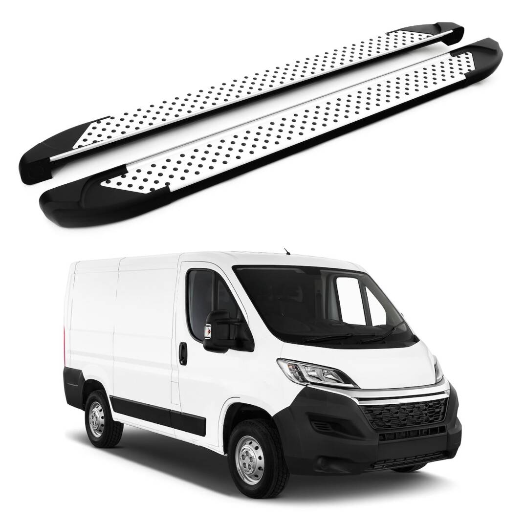 TURTLE Fits Citroen Jumper 2006-2025 / Mwb Side Step Sapphire V1 Silver - 1