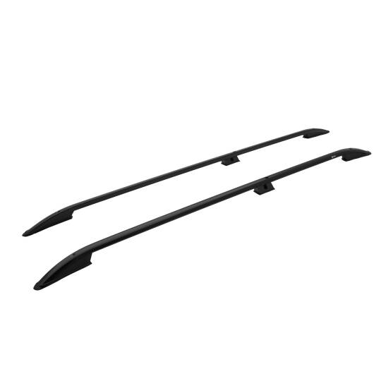 TURTLE Fits Citroen Jumpy (Mk2) 2006-2016 / Lwb Roof Rail Crown Black