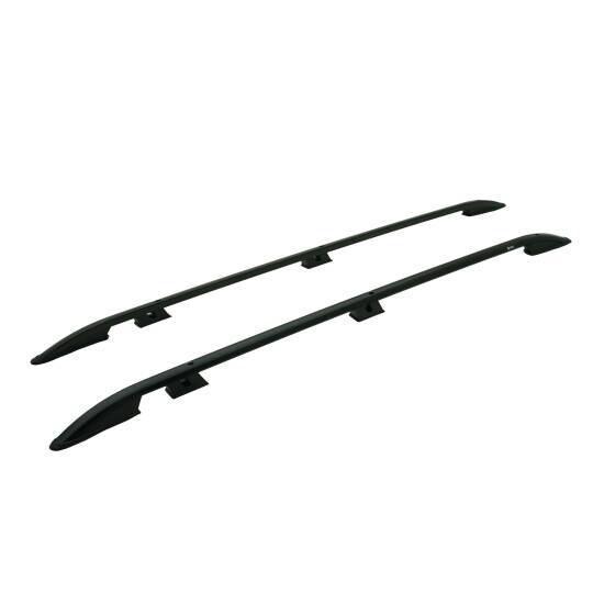 TURTLE Fits Citroen Jumpy (Mk3)  2017-2025 / Mwb Roof Rail Crown Black