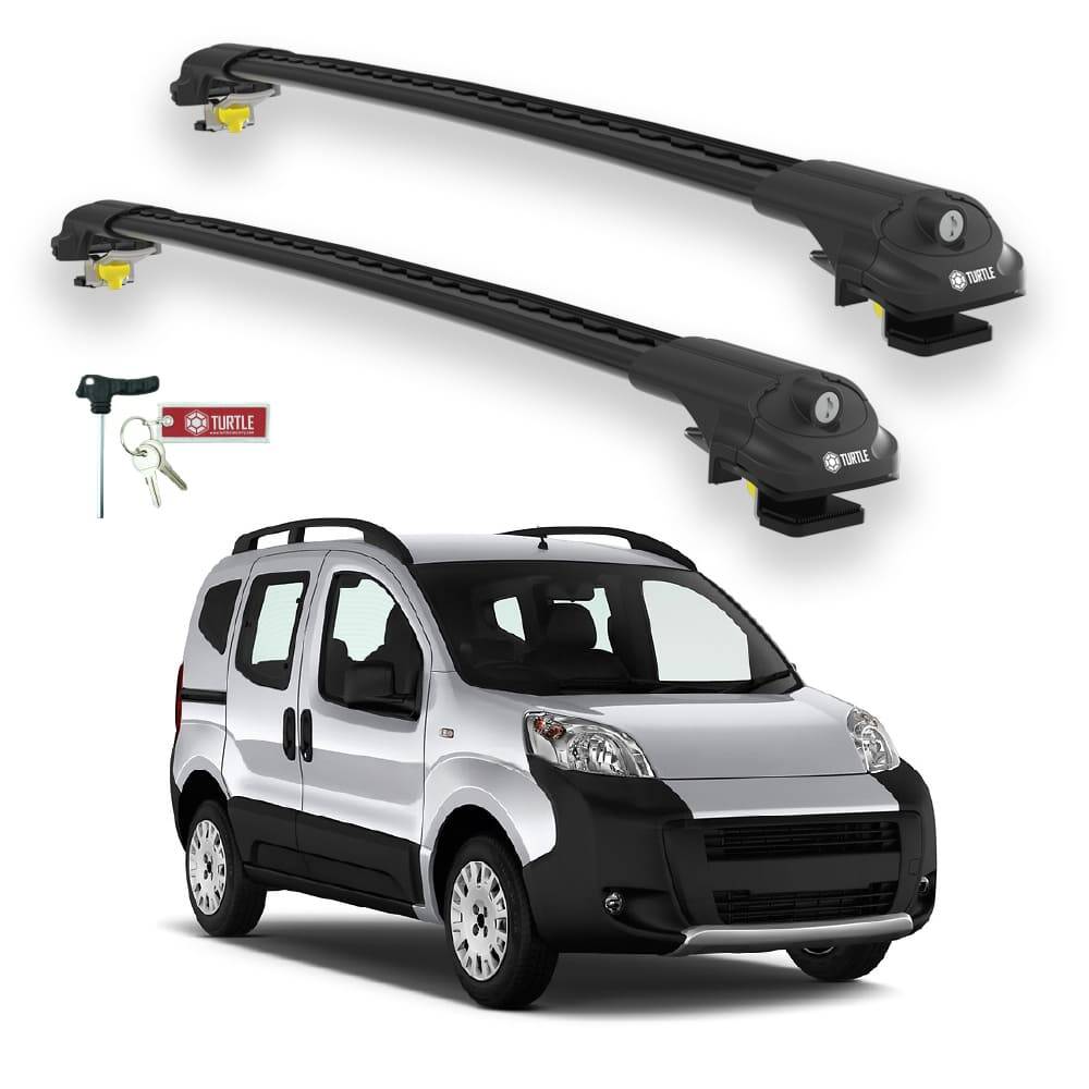 TURTLE Fits Citroen Nemo 2008-2019 Roof Rack Air1 Black - 1