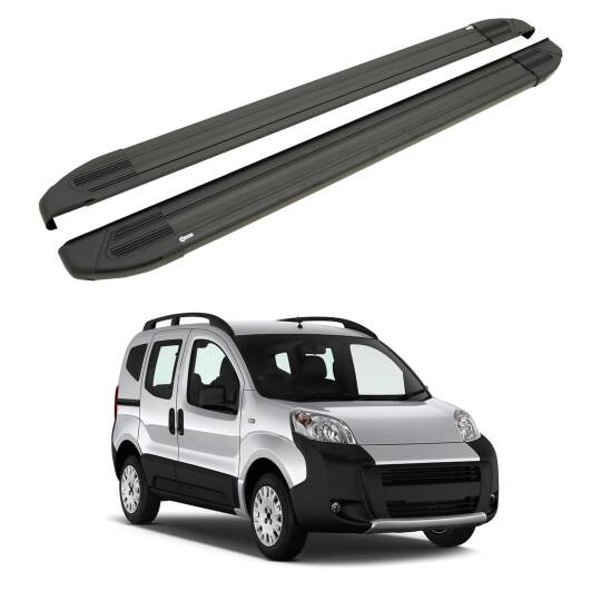 TURTLE Fits Citroen Nemo 2008-2019 Side Step Brillant Black