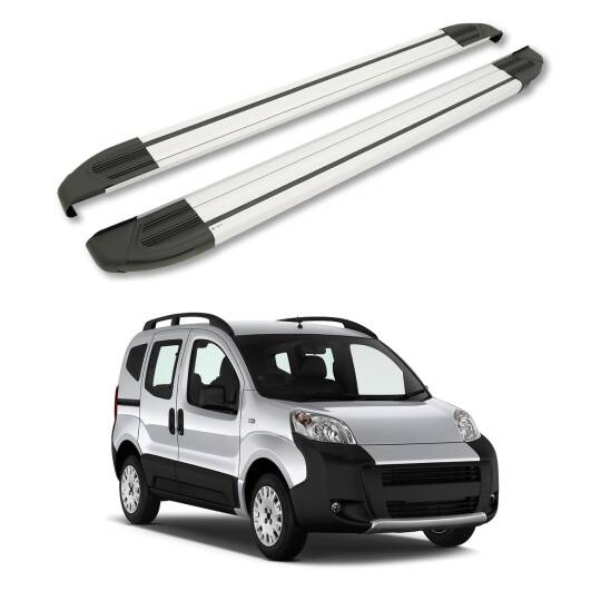 TURTLE Fits Citroen Nemo 2008-2019 Side Step Brillant Silver