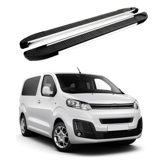 TURTLE Fits Citroen Space Tourmalineer (Mk3) 2017-2025 / Mwb Side Step Another Silver