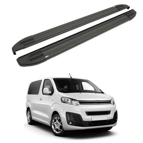 TURTLE Fits Citroen Space Tourmalineer (Mk3) 2017-2025 / Mwb Side Step Brillant Black