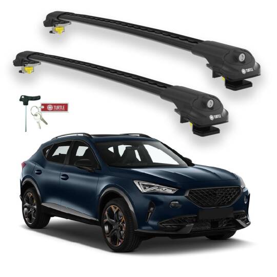 TURTLE Fits Cupra Formentor 2020-2025 Roof Rack Air1 Black