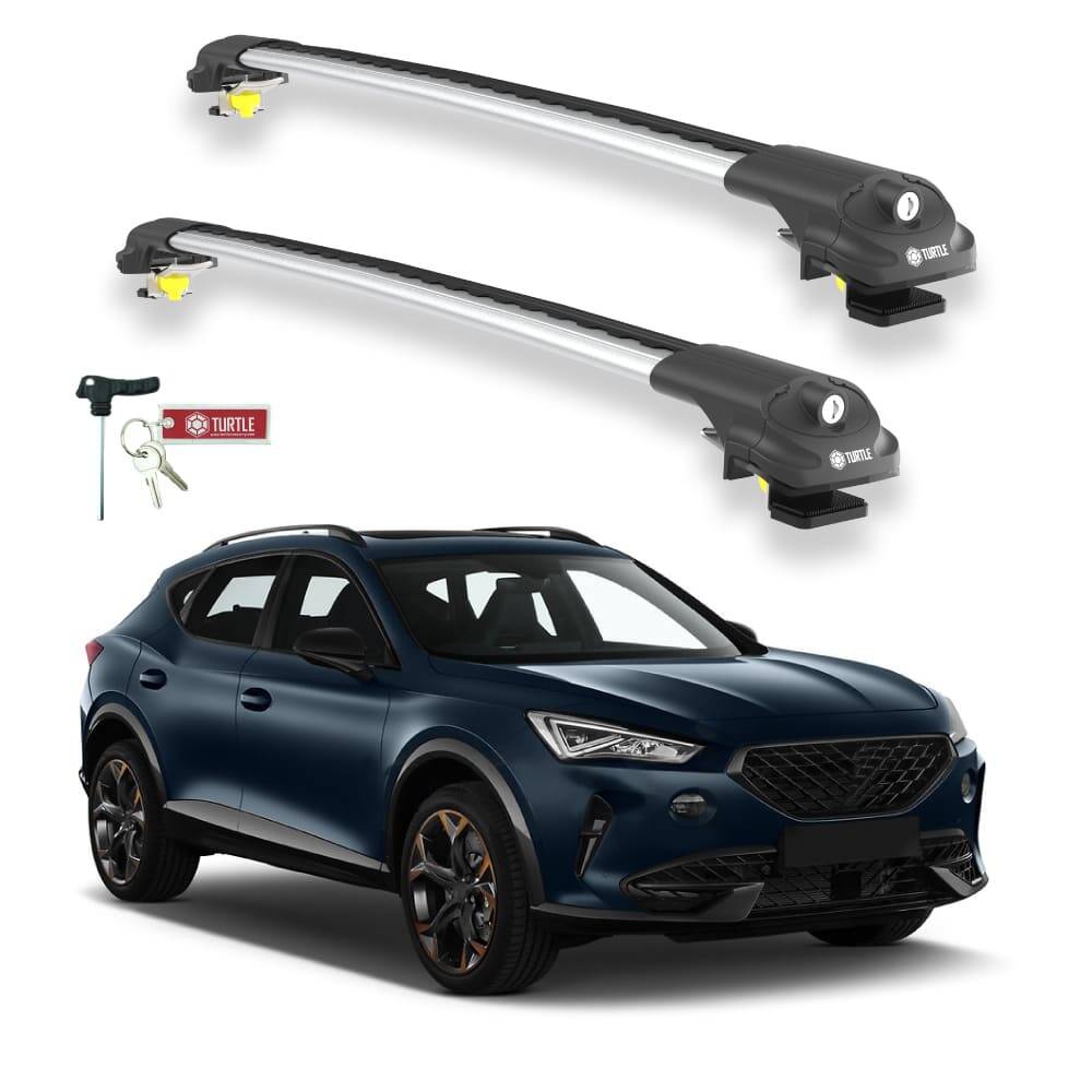 TURTLE Fits Cupra Formentor 2020-2025 Roof Rack Air1 Silver - 1
