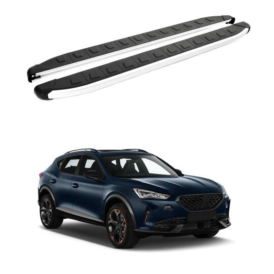 TURTLE Fits Cupra Formentor 2020-2025 Side Step Alyans Silver