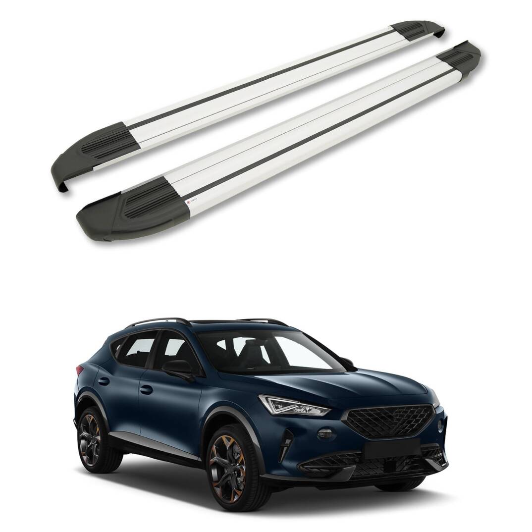 TURTLE Fits Cupra Formentor 2020-2025 Side Step Brillant Silver - 1