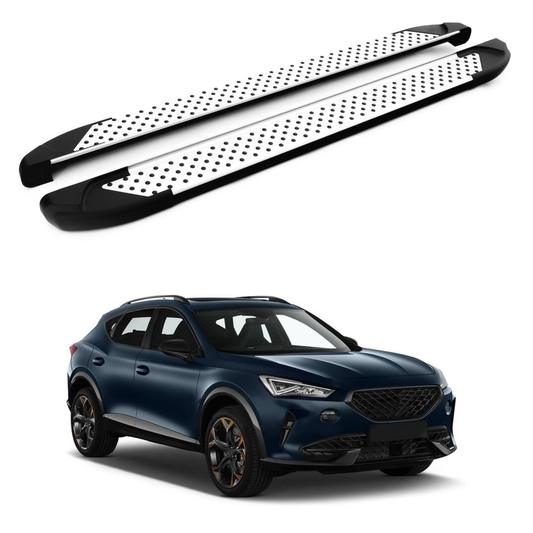 TURTLE Fits Cupra Formentor 2020-2025 Side Step Sapphire V1 Silver - 1