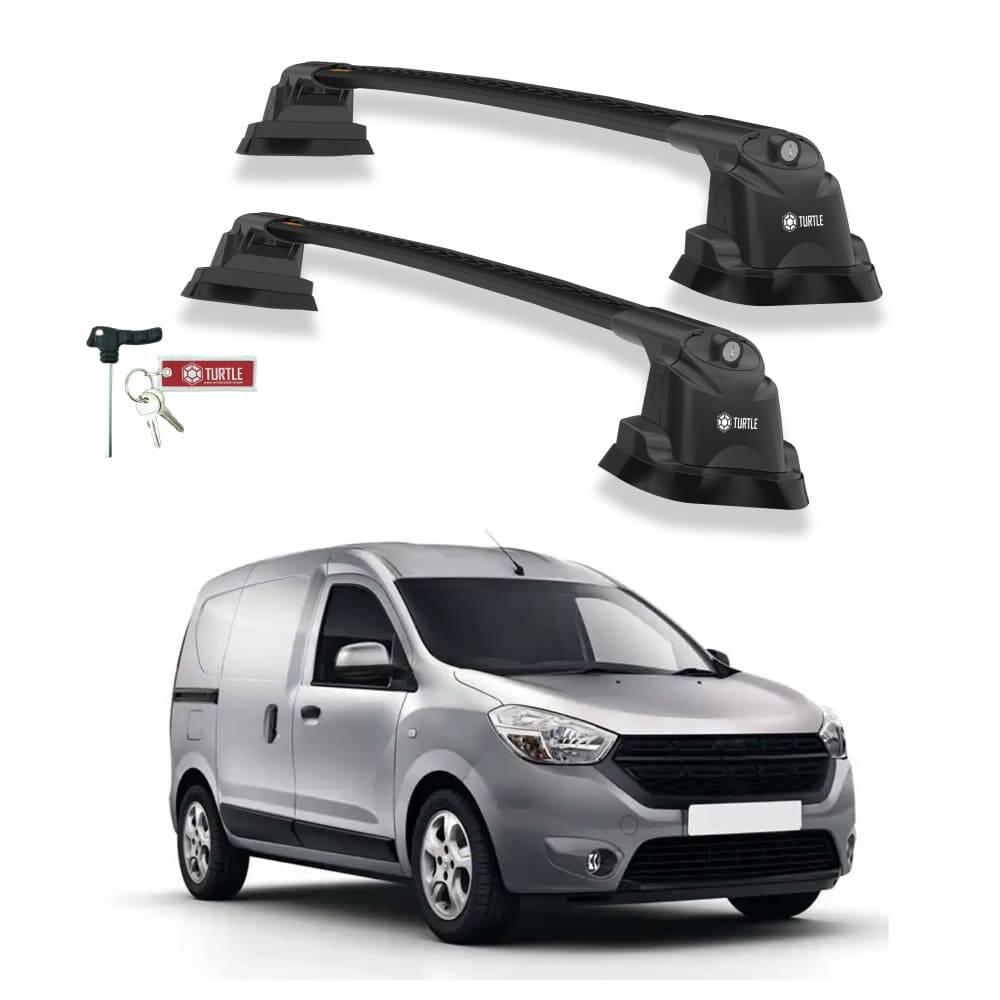TURTLE Fits Dacia Dokker 2013-2022 Roof Rack Air3 Black - 1