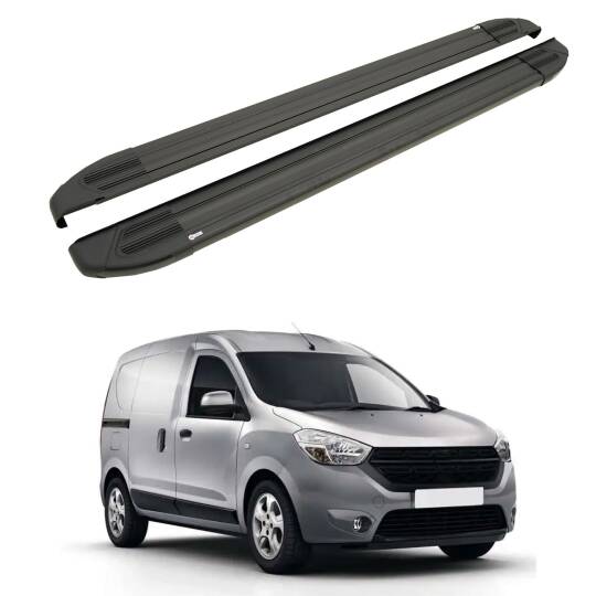 TURTLE Fits Dacia Dokker 2013-2022 Side Step Brillant Black