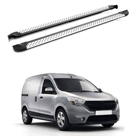 TURTLE Fits Dacia Dokker 2013-2022 Side Step Era V2 Silver