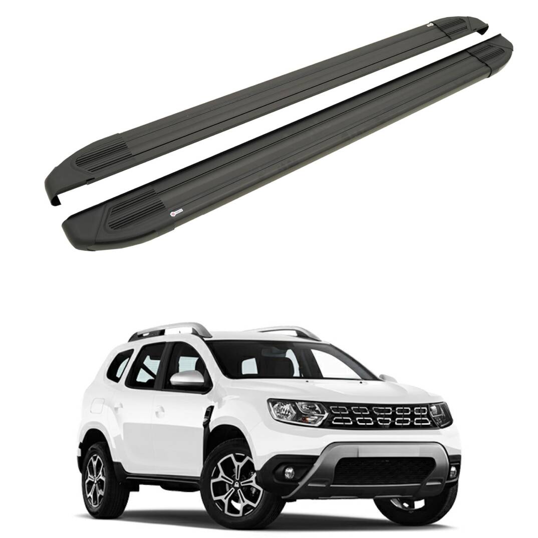 TURTLE Fits Dacia Duster (Hm) 2018-2022 Side Step Brillant Black - 1