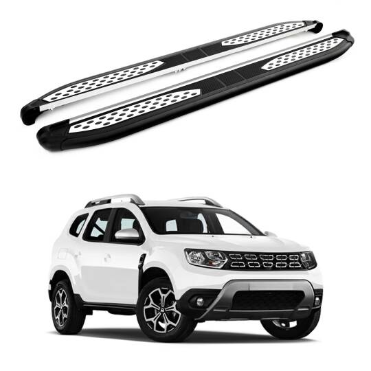 TURTLE Fits Dacia Duster (Hm) 2018-2022 Side Step Plus Black
