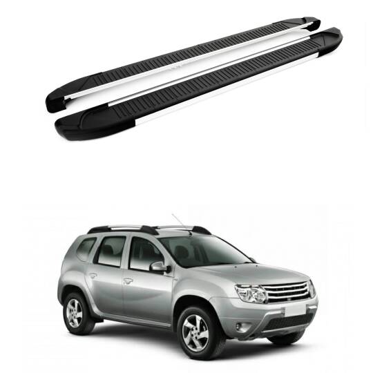 TURTLE Fits Dacia Duster (Hs) 2010-2013 Side Step Another Silver